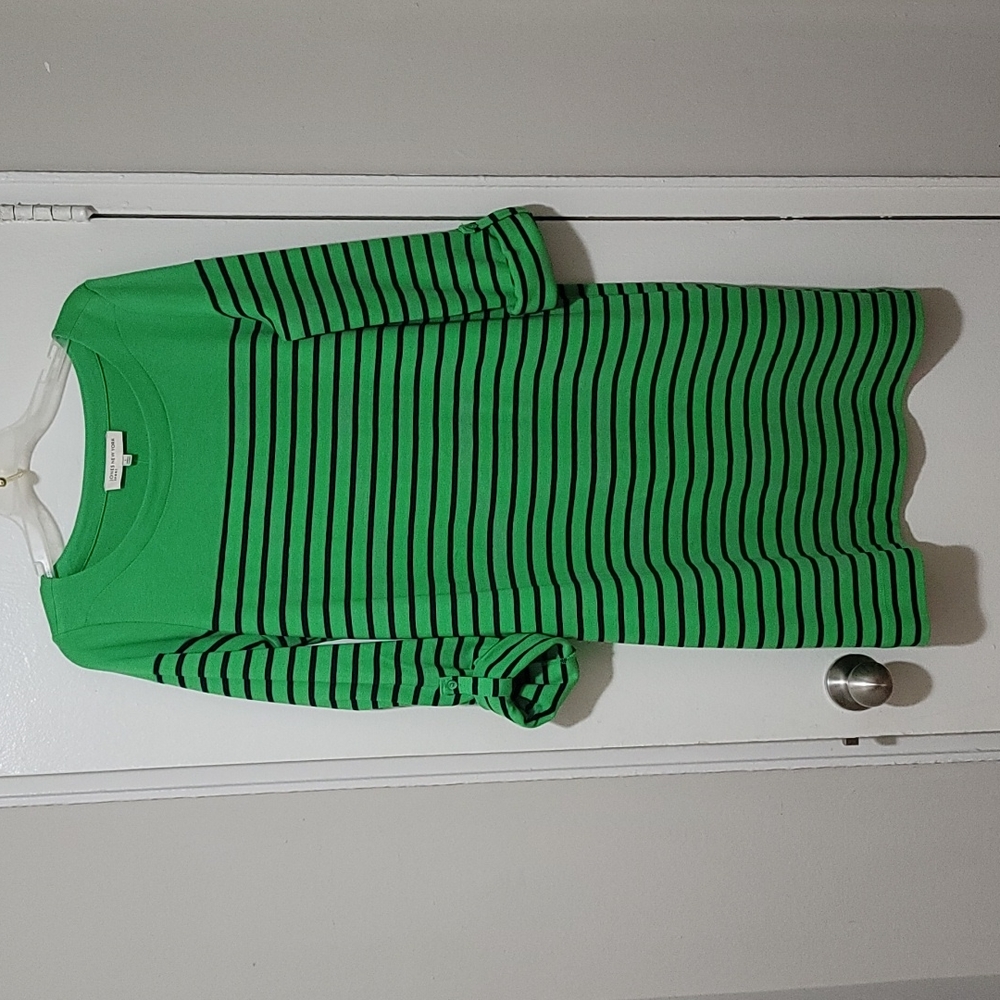 Jones New York Sport Striped Knit Dress Sz L